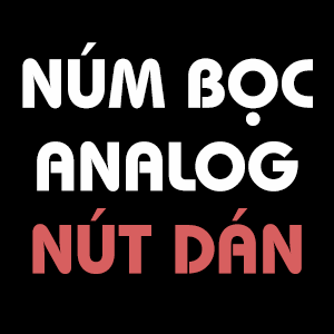 Núm bọc analog, Nút dán