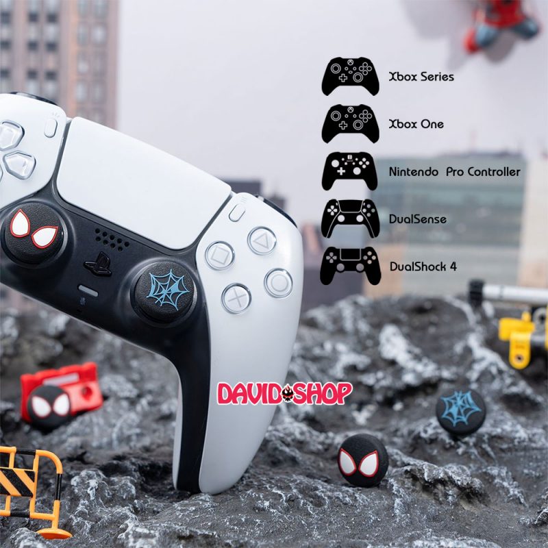 [GeekShare] Núm bọc analog Spider-Man: Into the Spider-Verse - tay cầm PS5, PS4, Pro Controller, Xbox One/Series v.v...