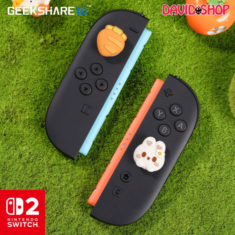 Núm bọc analog (GeekShare) Thỏ & Cà Rốt cho Joy-Con - Nintendo Switch 2