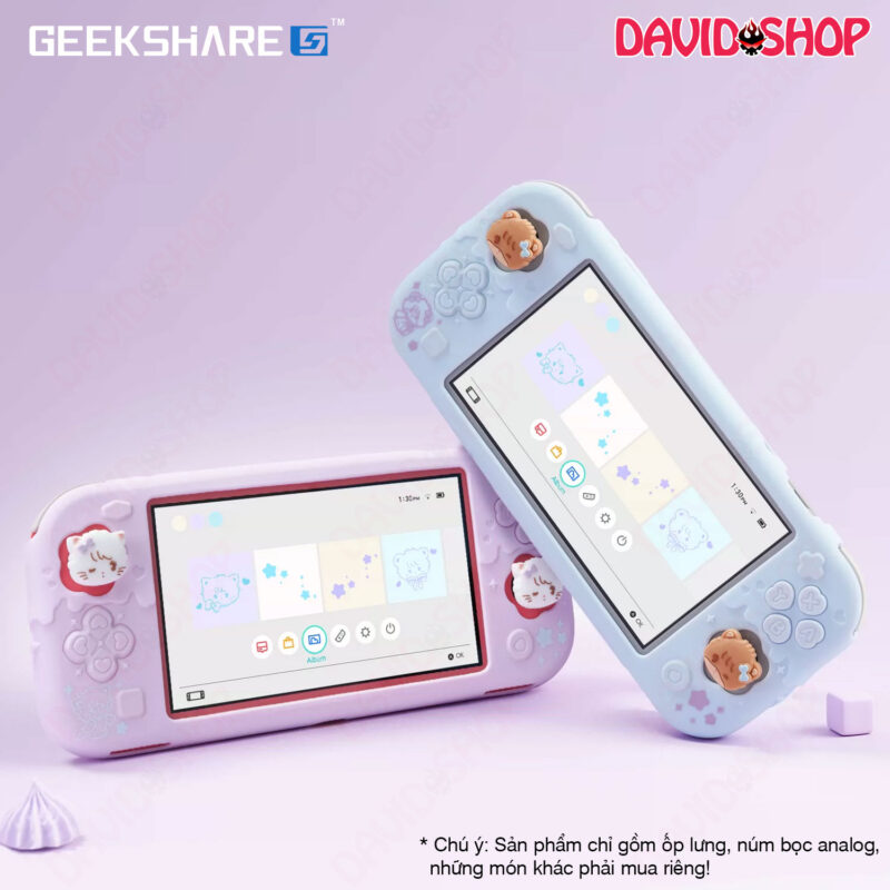 Ốp bọc silicone toàn thân Các Nhân Vật Mikko chính hãng GeekShare - Nintendo Switch Lite