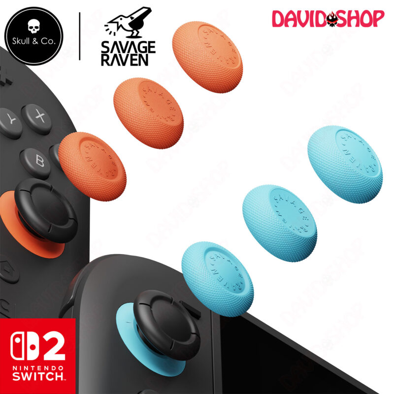 Núm bọc analog Thumb Grip Set Savage Raven (Skull & Co.) cho Joy-Con - Nintendo Switch 2