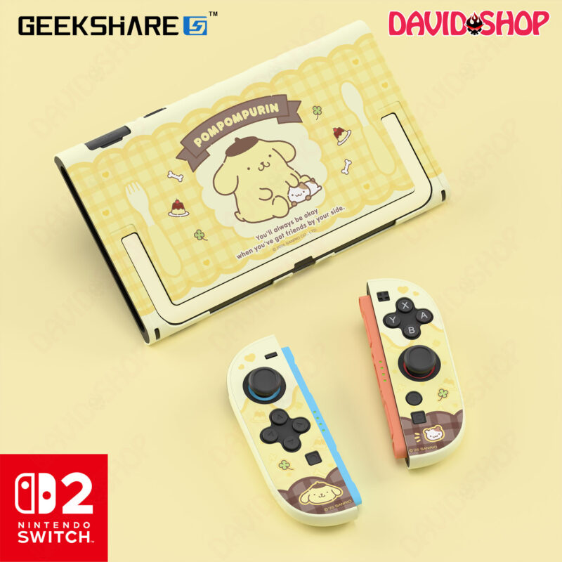 Ốp lưng + bọc case Joy-Con 2 GeekShare x Sanrio (Pom Pom Purin) - Nintendo Switch 2