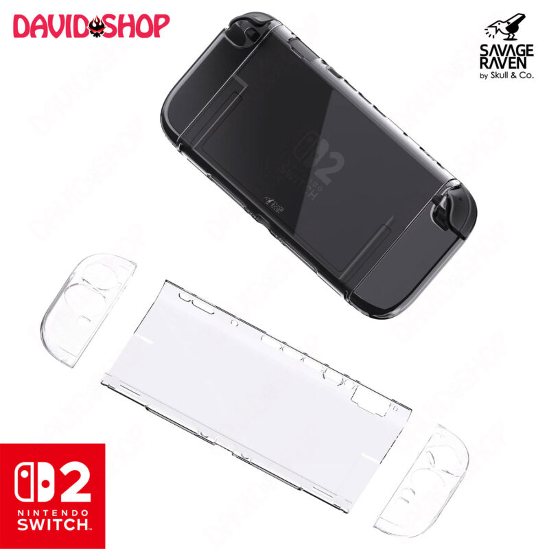 Ốp lưng & bọc case Joy-Con 2 trong suốt cao cấp Savage Raven (Skull & Co.) - Nintendo Switch 2