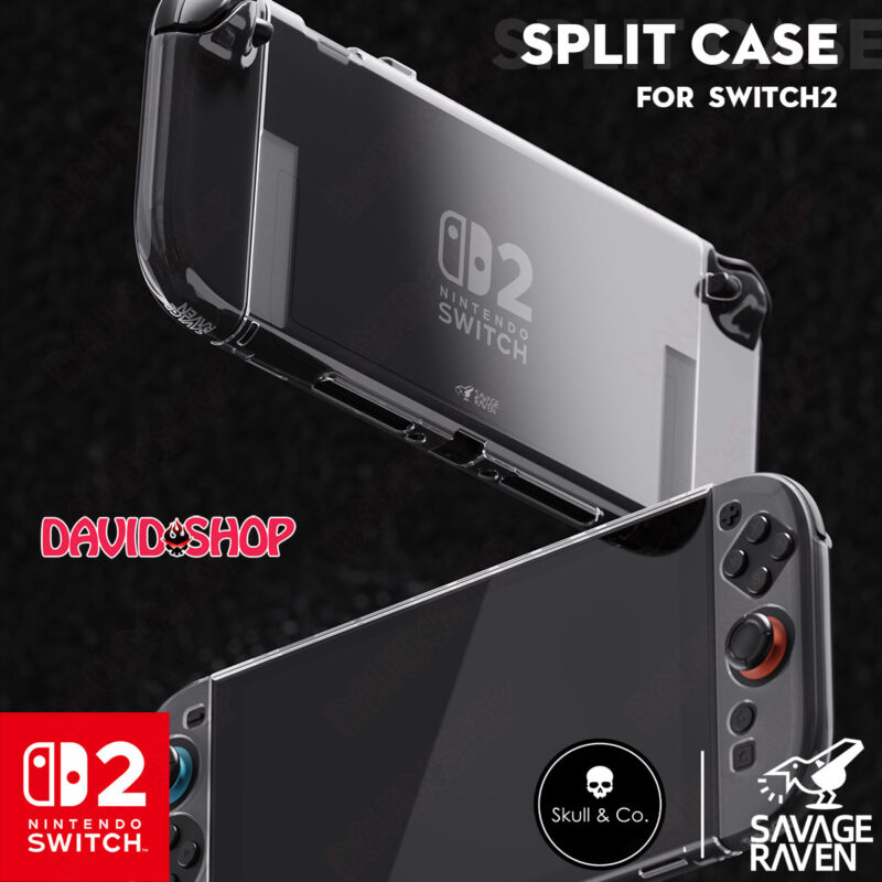 Ốp lưng & bọc case Joy-Con 2 Split Case trong suốt cao cấp Savage Raven (Skull & Co.) - Nintendo Switch 2