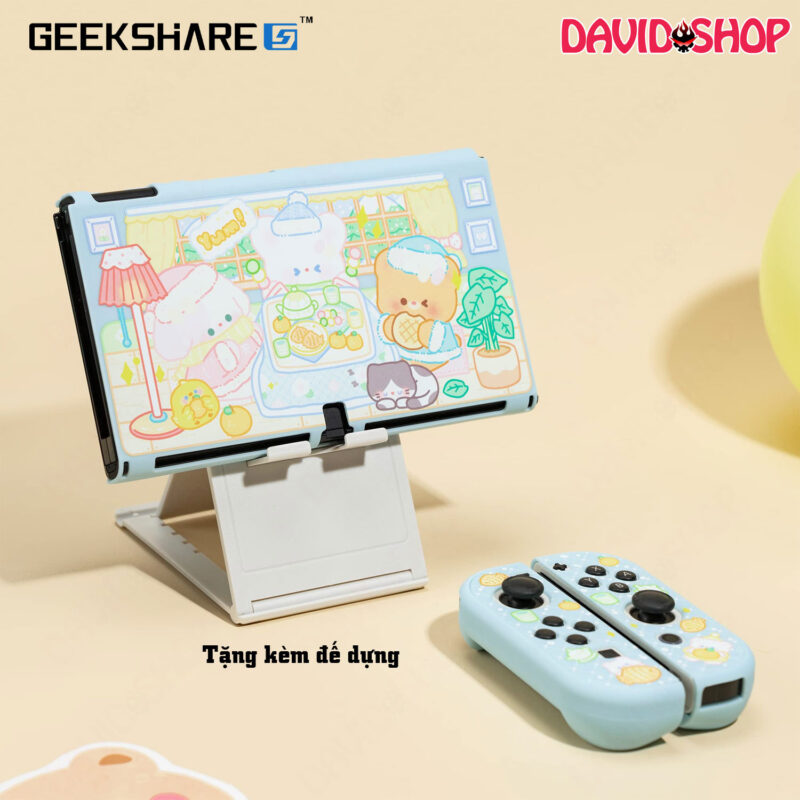 Ốp lưng + case Joy-Con chủ đề Tiệc Bánh Ngọt cao cấp (GeekShare) – Nintendo Switch OLED - MẪU 2