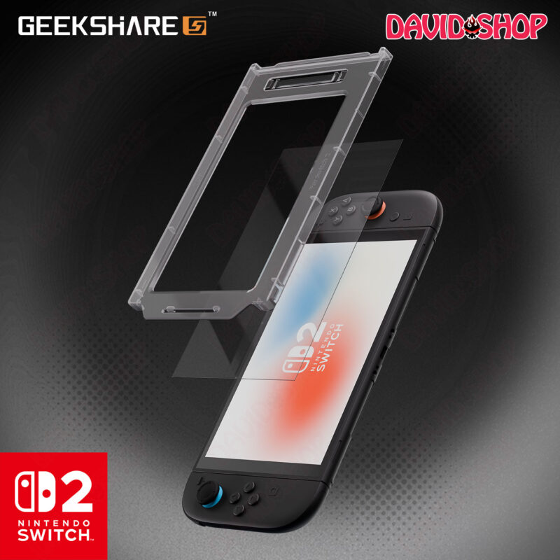 Cường lực kèm công cụ dán chống bụi chính hãng GeekShare - Nintendo Switch 2