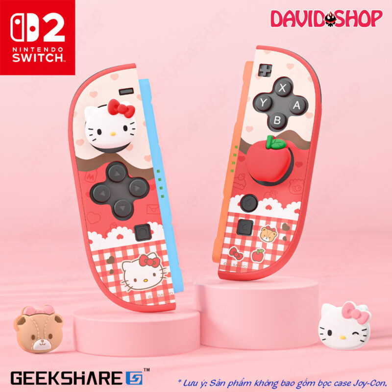 Núm bọc analog HELLO KITTY chính hãng GeekShare cho Joy-Con - Nintendo Switch 2