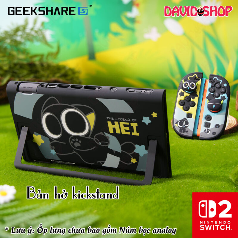 Ốp lưng & Bọc case Joy-Con The Legend of Hei (bản hở kickstand) chính hãng GeekShare - Nintendo Switch 2