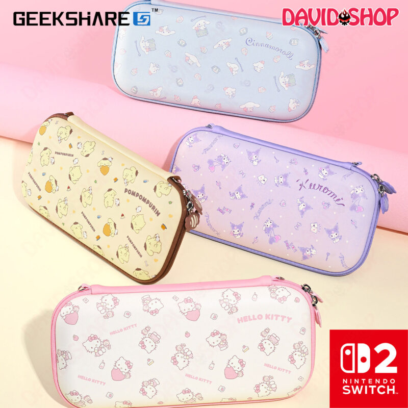 Túi bảo vệ máy Bữa Tiệc Kẹo Sanrio chính hãng GeekShare - Nintendo Switch 2