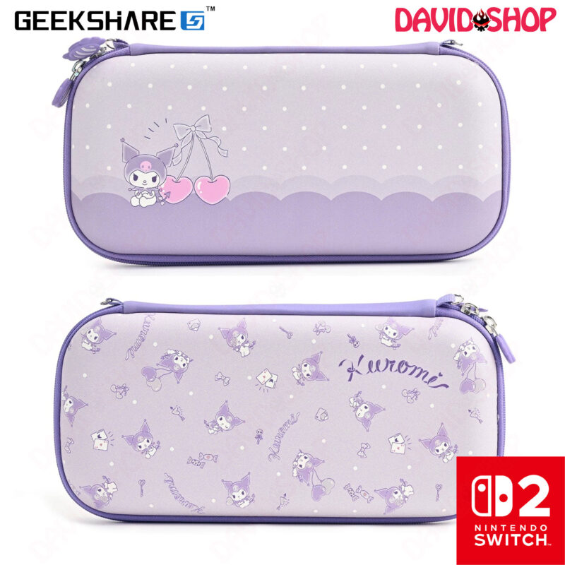 Túi bảo vệ máy Bữa Tiệc Kẹo Sanrio (KUROMI) chính hãng GeekShare - Nintendo Switch 2