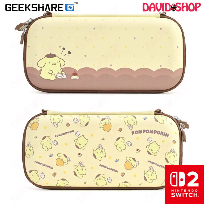 Túi bảo vệ máy Bữa Tiệc Kẹo Sanrio (POM POM PURIN) chính hãng GeekShare - Nintendo Switch 2