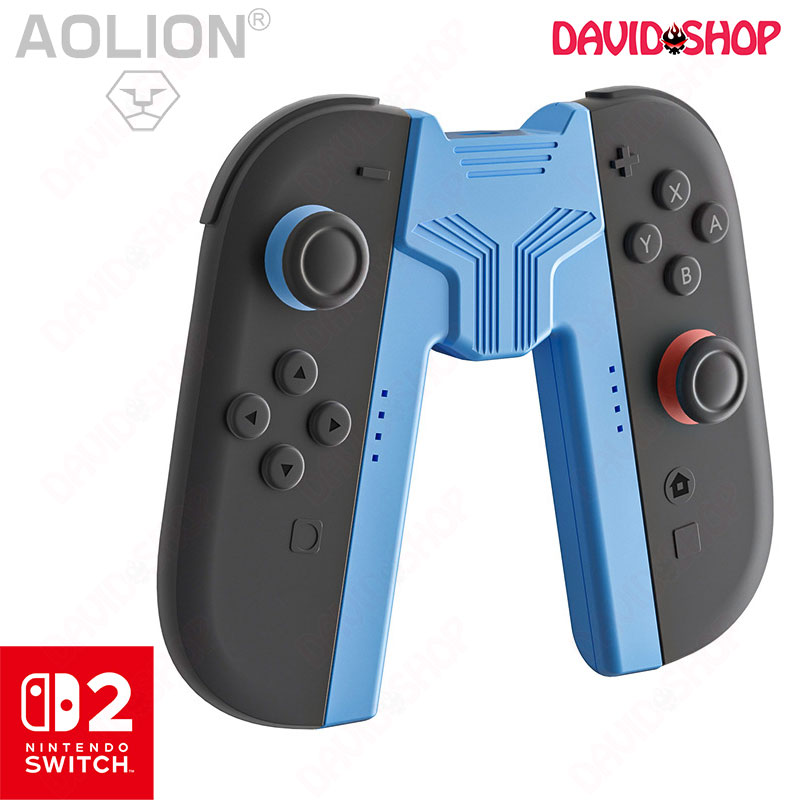 Handgrip chữ A có sạc hãng Aolion cho Joy-Con – Nintendo Switch 2 - BLUE