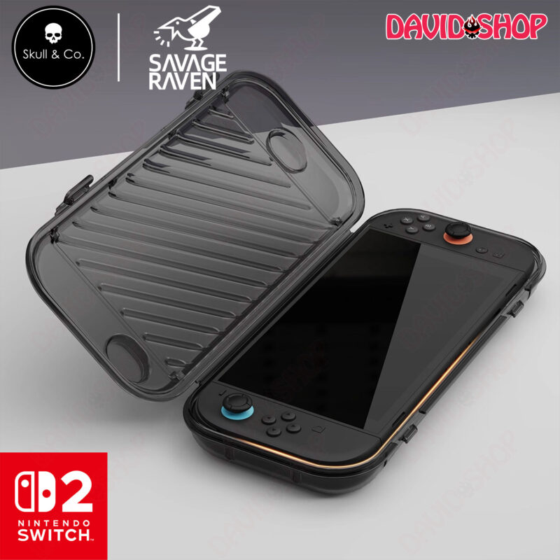 Hộp nhựa Simple Case hãng Savage Raven (Skull & Co.) cao cấp bảo vệ máy Nintendo Switch 2