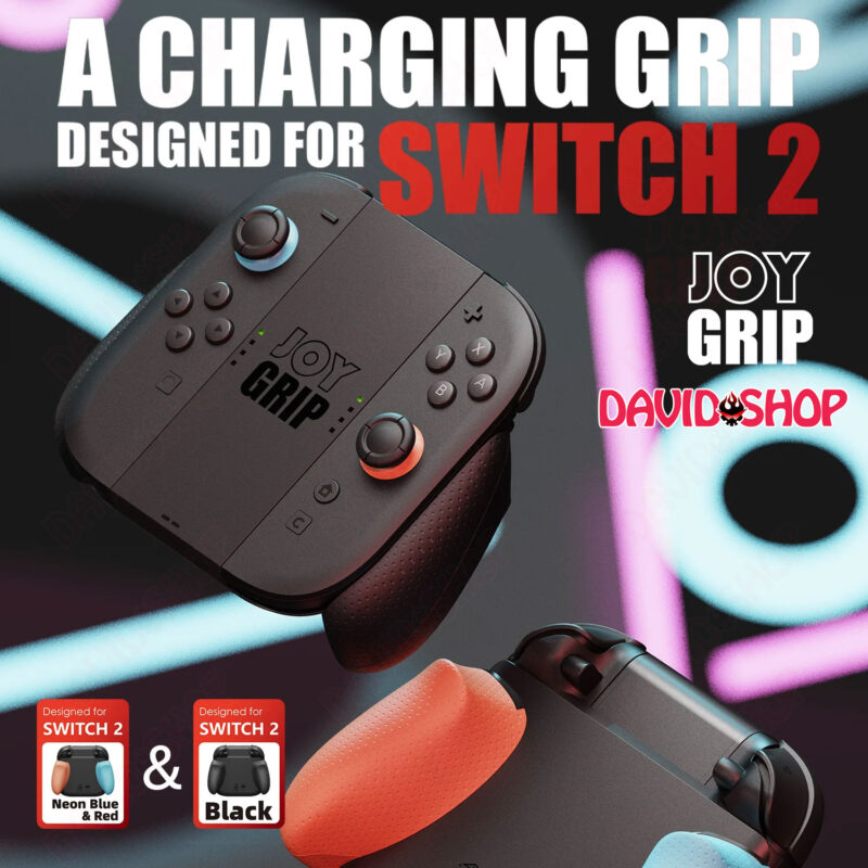JoyGrip sạc công thái học cho Joy-Con 2 hãng Savage Raven (Skull & Co.) - Nintendo Switch 2