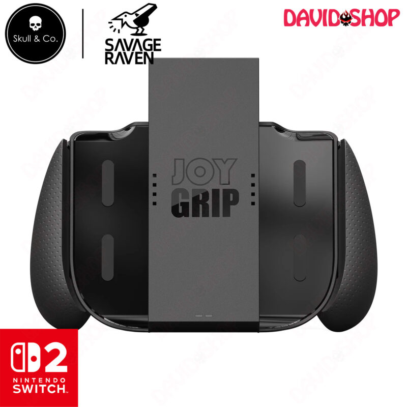 JoyGrip sạc công thái học cho Joy-Con 2 hãng Savage Raven (Skull & Co.) – Nintendo Switch 2 - BLACK