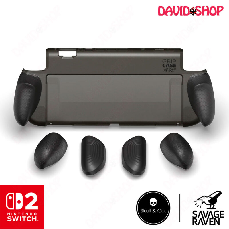 Ốp lưng GripCase dẻo hãng Savage Raven (Skull & Co.) bản BLACK - Nintendo Switch 2