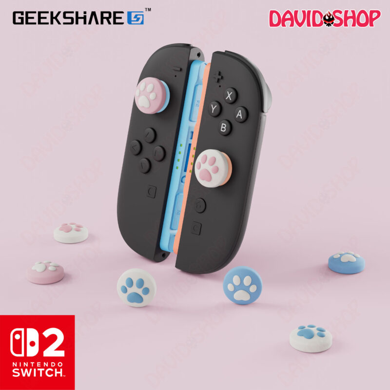 Núm bọc analog Chân Mèo cao cấp, chính hãng GeekShare cho Joy-Con - Nintendo Switch 2