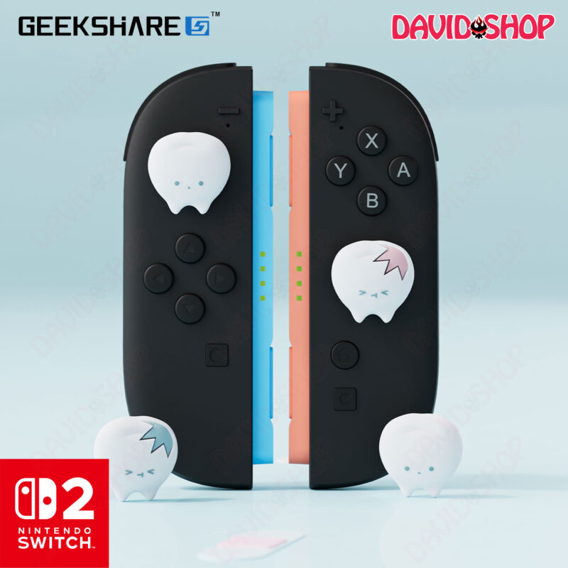 Núm bọc analog Những Chiếc Răng Xinh cao cấp, chính hãng GeekShare cho Joy-Con - Nintendo Switch 2