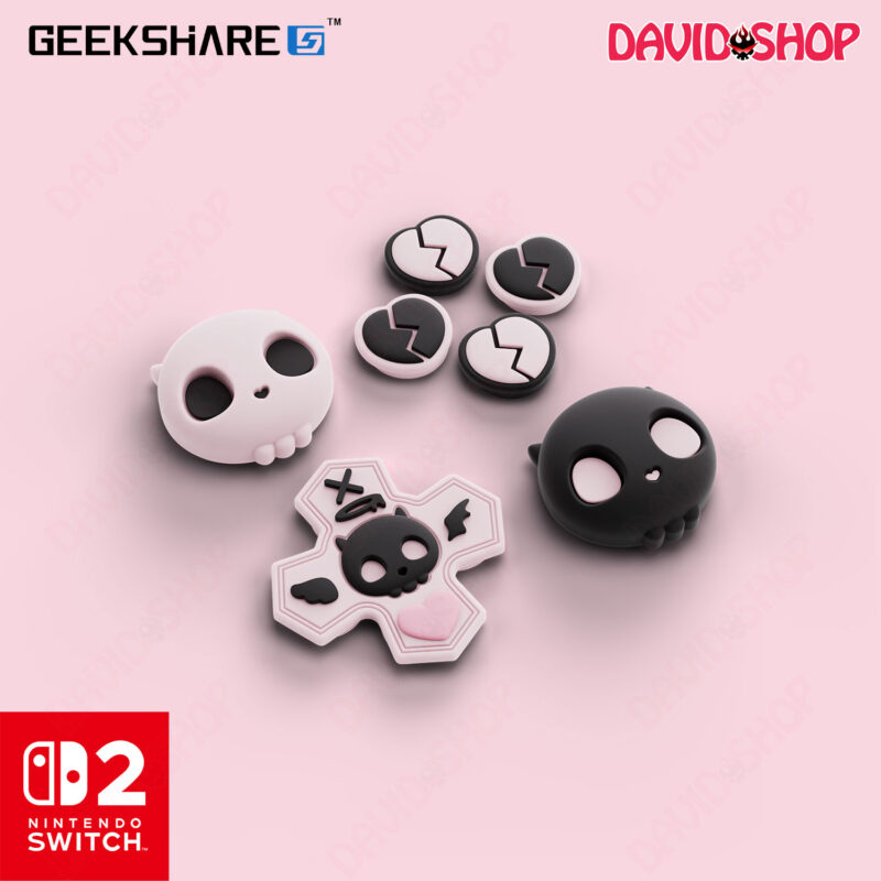 Nút dán D-PAD (GeekShare) nhiều chủ đề cho Joy-Con 2 – Nintendo Switch 2 - Đầu Lâu Ngọt Ngào