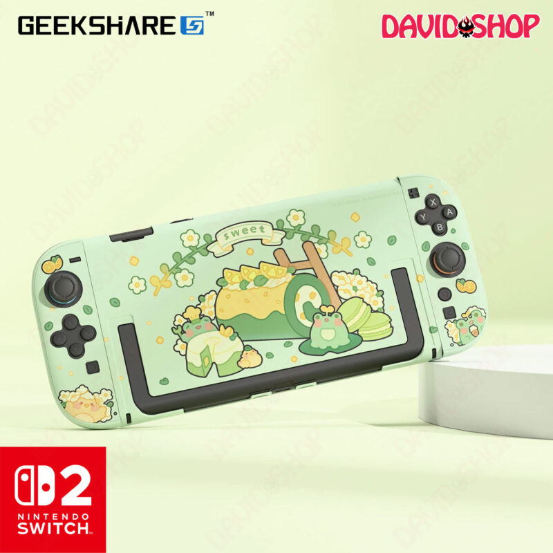 Ốp lưng & Bọc case Joy-Con chủ đề Ếch Matcha chính hãng GeekShare - Nintendo Switch 2
