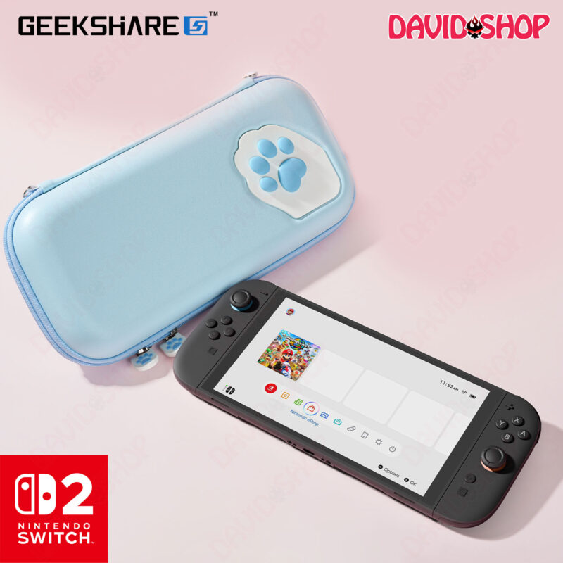 Túi đựng máy Chân Mèo cao cấp siêu cute (GeekShare) – Nintendo Switch 2 - LAM