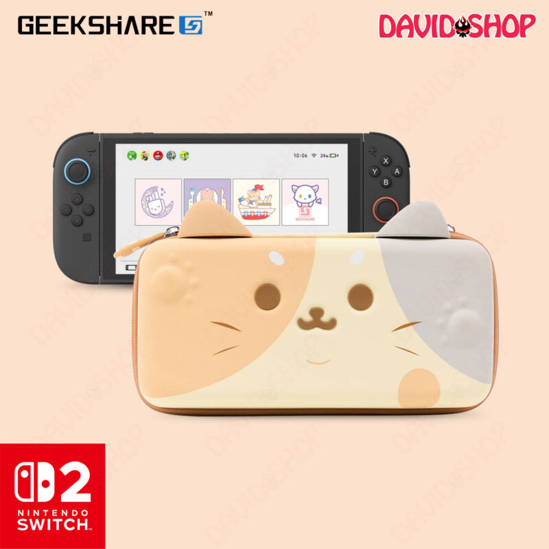 Túi đựng máy Tai Mèo cao cấp siêu cute (GeekShare) – Nintendo Switch 2 - TAM THỂ CAO