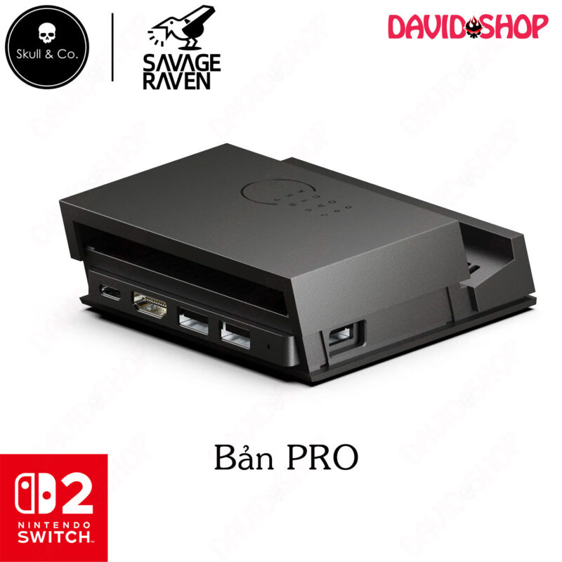 Jumpgate Dock xuất hình Savage Raven (Skull & Co.) cho Nintendo Switch 2 / OLED / Handheld PC / Laptop - Bản PRO