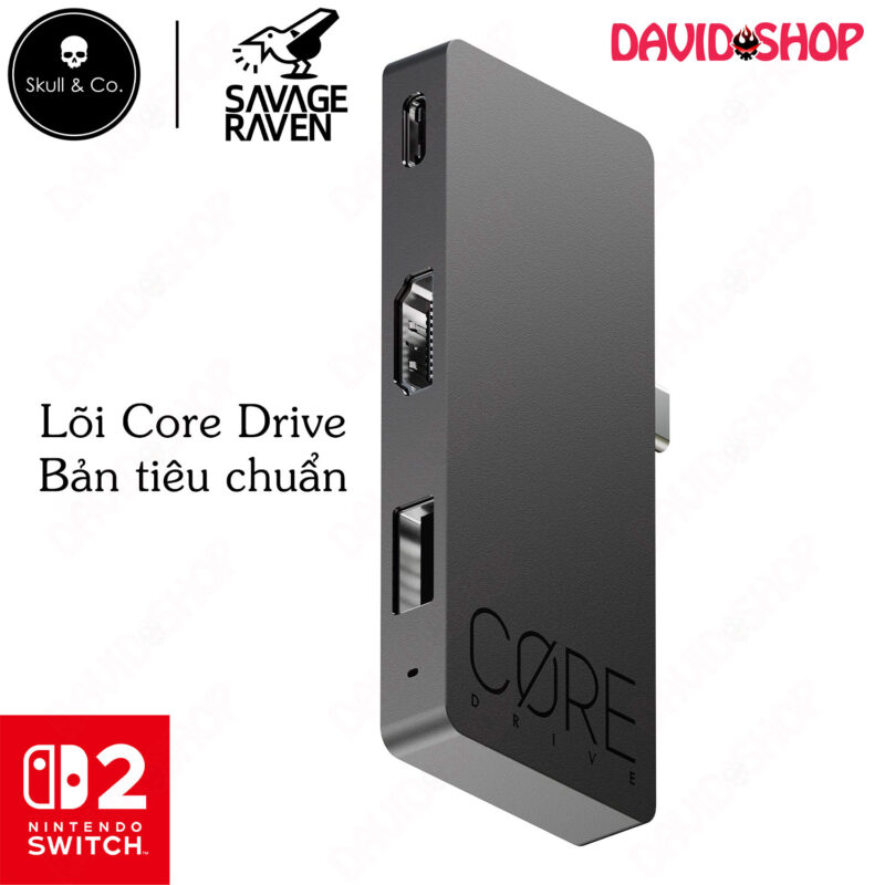 Jumpgate Dock xuất hình Savage Raven (Skull & Co.) cho Nintendo Switch 2 / OLED / Handheld PC / Laptop - Core Drive (tiêu chuẩn)