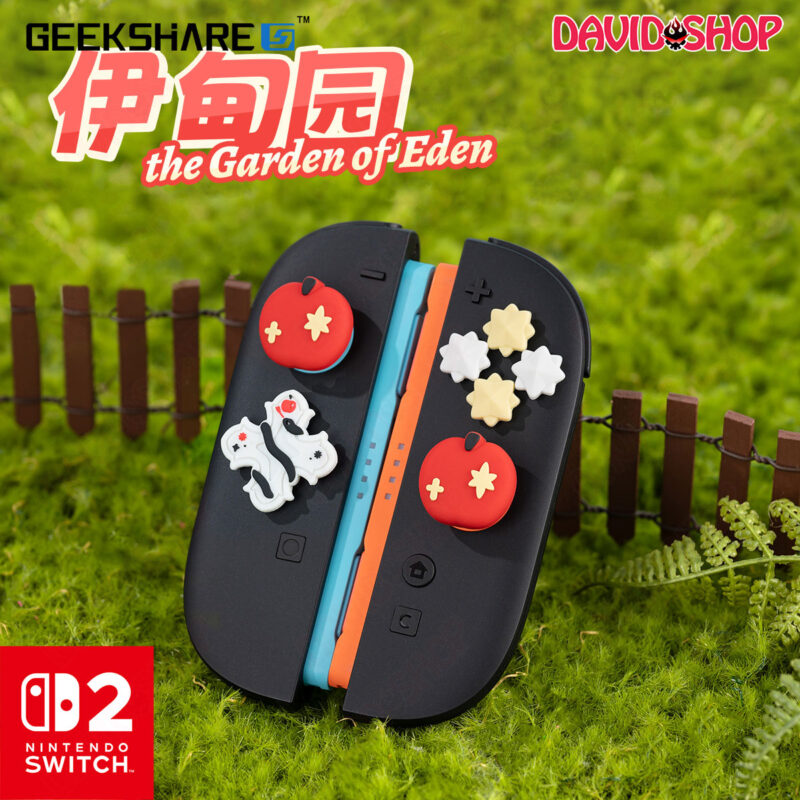 Nút dán D-PAD + núm bọc analog (GeekShare) chủ đề The Gargen of Eden - Nintendo Switch 2