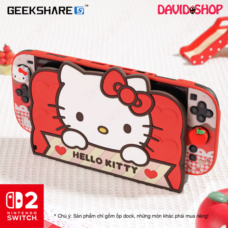 Ốp dock silicone GeekShare x Sanrio (Hello Kitty) cho Nintendo Switch 2
