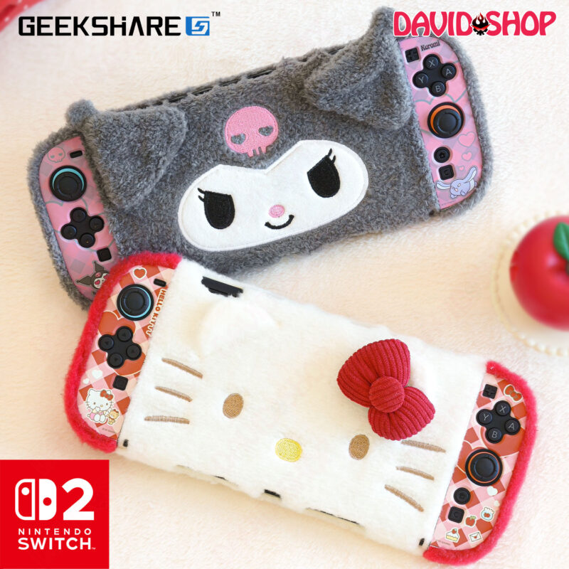 Ốp lưng & Bọc case Joy-Con Nhân Vật Sanrio Lông Mềm chính hãng GeekShare - Nintendo Switch 2