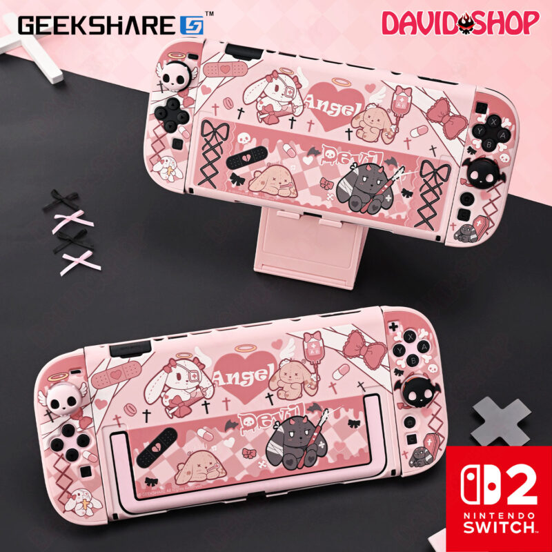 Ốp lưng & Bọc case Joy-Con chủ đề Thỏ Gothic chính hãng GeekShare - Nintendo Switch 2