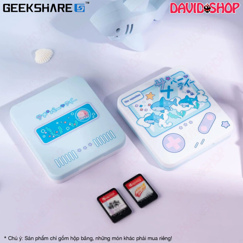 Hộp đựng băng & thẻ nhớ microSD (GeekShare) Máy Game Cá Mập - Nintendo Switch 2, OLED, V1, V2, Lite