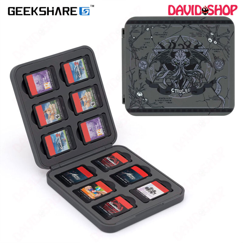 Hộp đựng băng & thẻ nhớ microSD (GeekShare) Quái Vật Cthulhu - Nintendo Switch 2, OLED, V1, V2, Lite