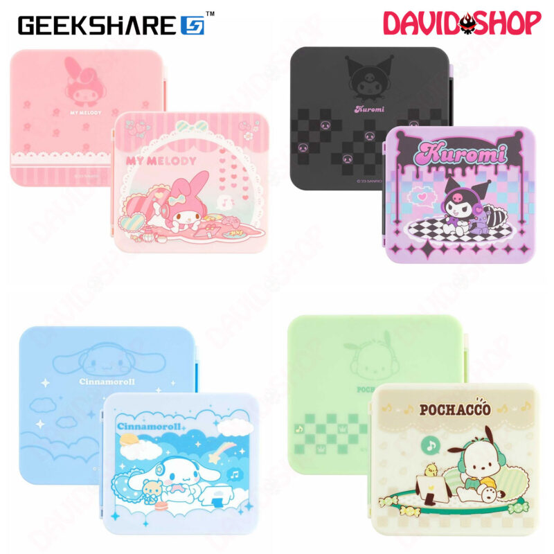 Hộp đựng băng & thẻ nhớ microSD GeekShare x Sanrio (Kuromi, My Melody, Cinnamoroll, Pochacco) - Nintendo Switch 2, OLED, V1, V2, Lite