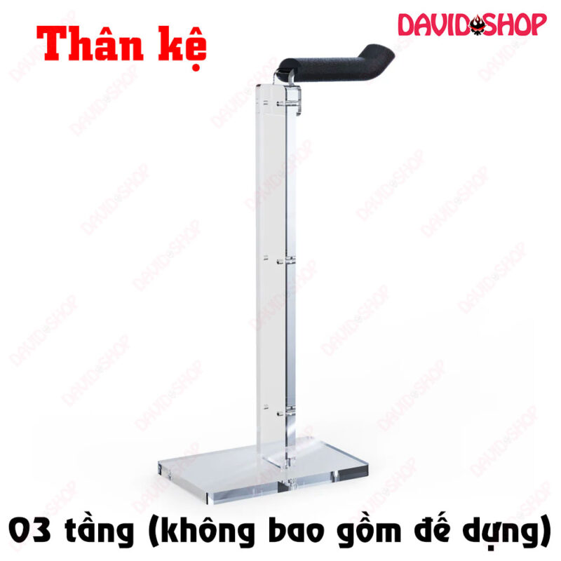 Thân kệ Savage Raven (Skull & Co.) dùng gắn đế dựng tay cầm - Loại 3 tầng