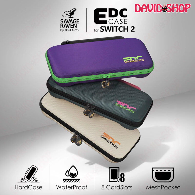 Túi EDC Case Savage Raven (Skull & Co.) nhỏ gọn - Nintendo Switch 2
