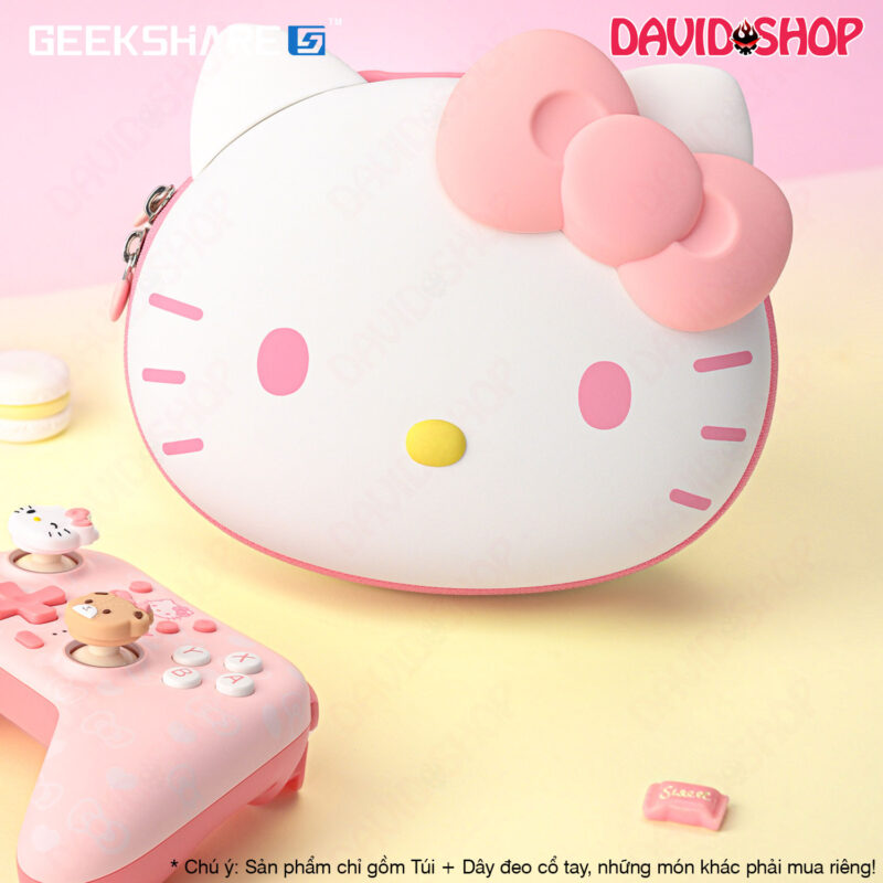 Túi bảo vệ Hello Kitty (GeekShare x Sanrio) cho đa số tay cầm như PS5, PS4, Xbox One/Series, Pro Controllers...
