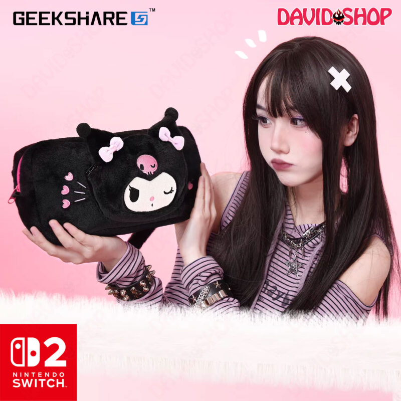 Túi bảo vệ máy Kuromi Nhồi Bông chính hãng GeekShare x Sanrio - Nintendo Switch 2