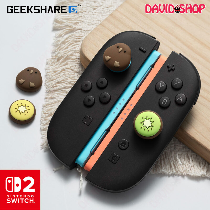 Núm bọc analog (GeekShare) Chim Kiwi & Trái Kiwi cao cấp cho Joy-Con, Pro Controller 2 - Nintendo Switch 2