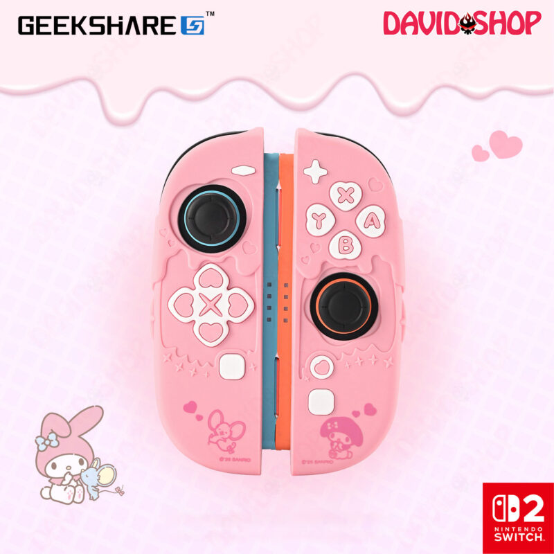 Bọc case Joy-Con silicone GeekShare x Sanrio (Kuromi, Cinnamoroll, Pon Pom Purin) – Nintendo Switch 2 - My Melody