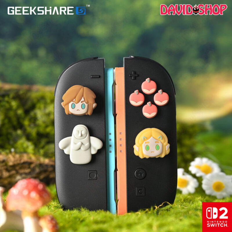Nút dán D-PAD + núm bọc analog (GeekShare) The Legend of Zelda: Breath of the Wild cho Joy-Con 2 - Nintendo Switch 2