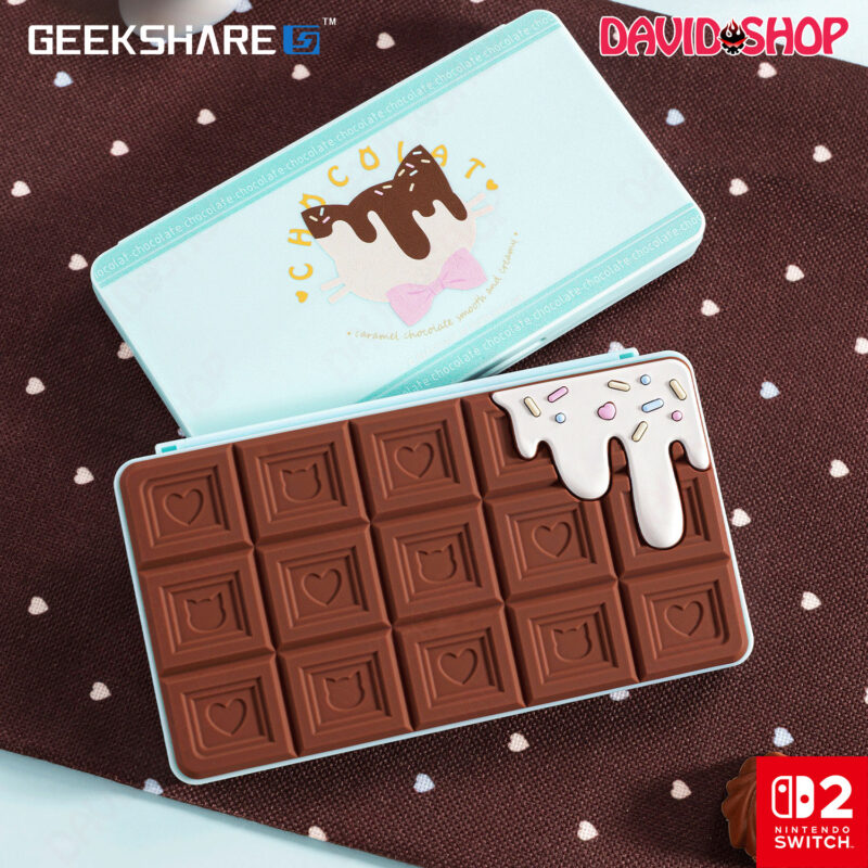 Hộp đựng băng & thẻ nhớ microSD (GeekShare) Chocolate Cat - Nintendo Switch 2 / Nintendo Switch OLED, V1, V2, Lite