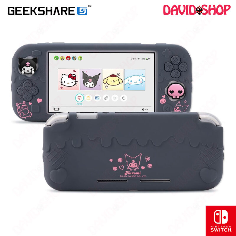 Ốp bọc silicone toàn thân Sanrio x GeekShare bản Kuromi - Nintendo Switch Lite