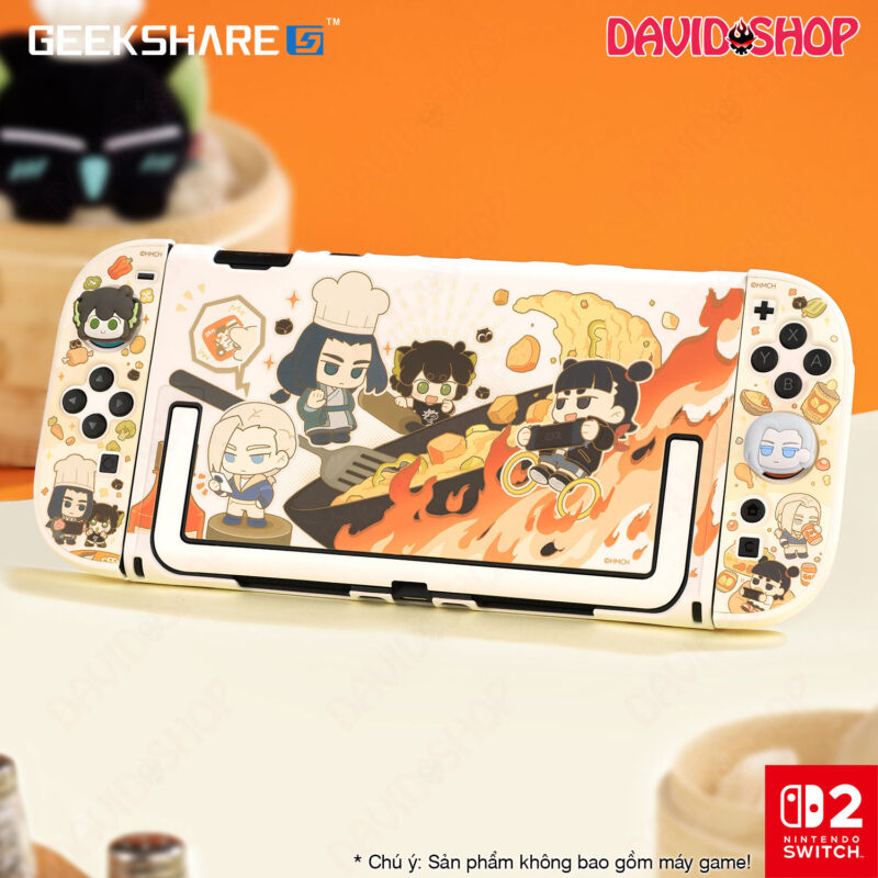 Ốp lưng & Núm bọc analog & Cường lực tàng hình chủ đề The Legend of Hei Đầu Bếp chính hãng GeekShare - Nintendo Switch 2